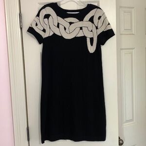 Diane von furstenberg Kivel Chain Wool Sweater Dress Small Quiet Luxury …